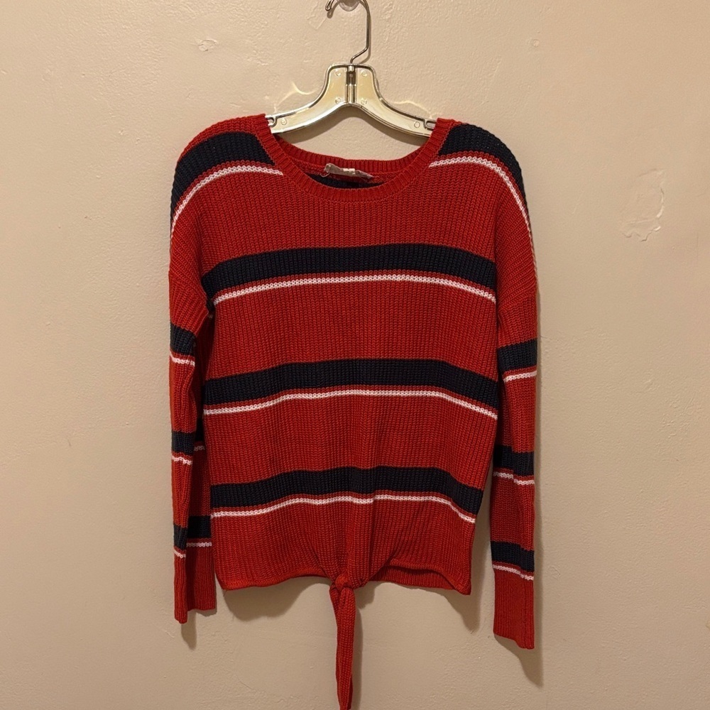 Pink Republic Red and Black Striped Sweater